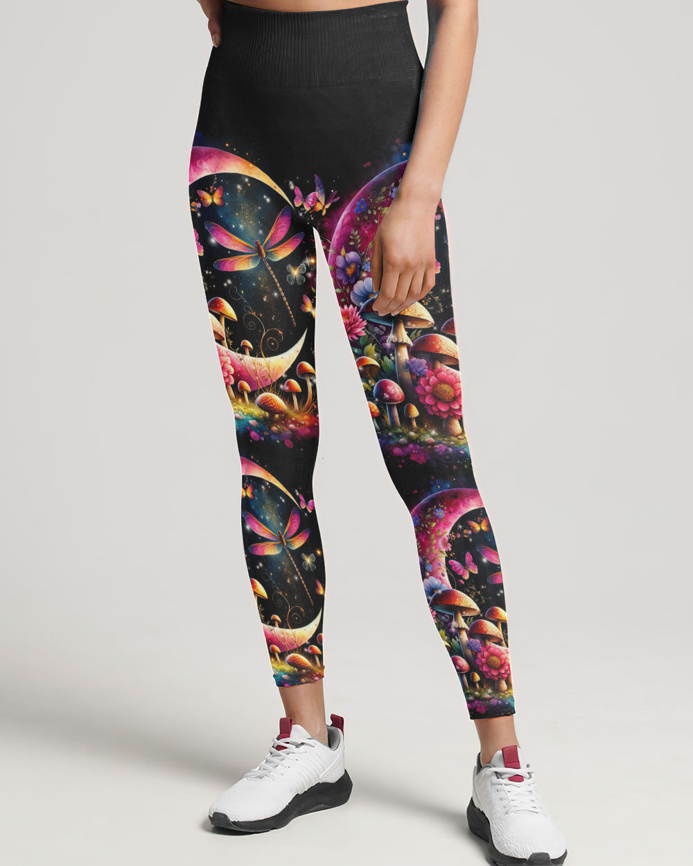 JUST BREATHE DRAGONFLY CRESCENT MOON ALL OVER PRINT - TLNZ0712234