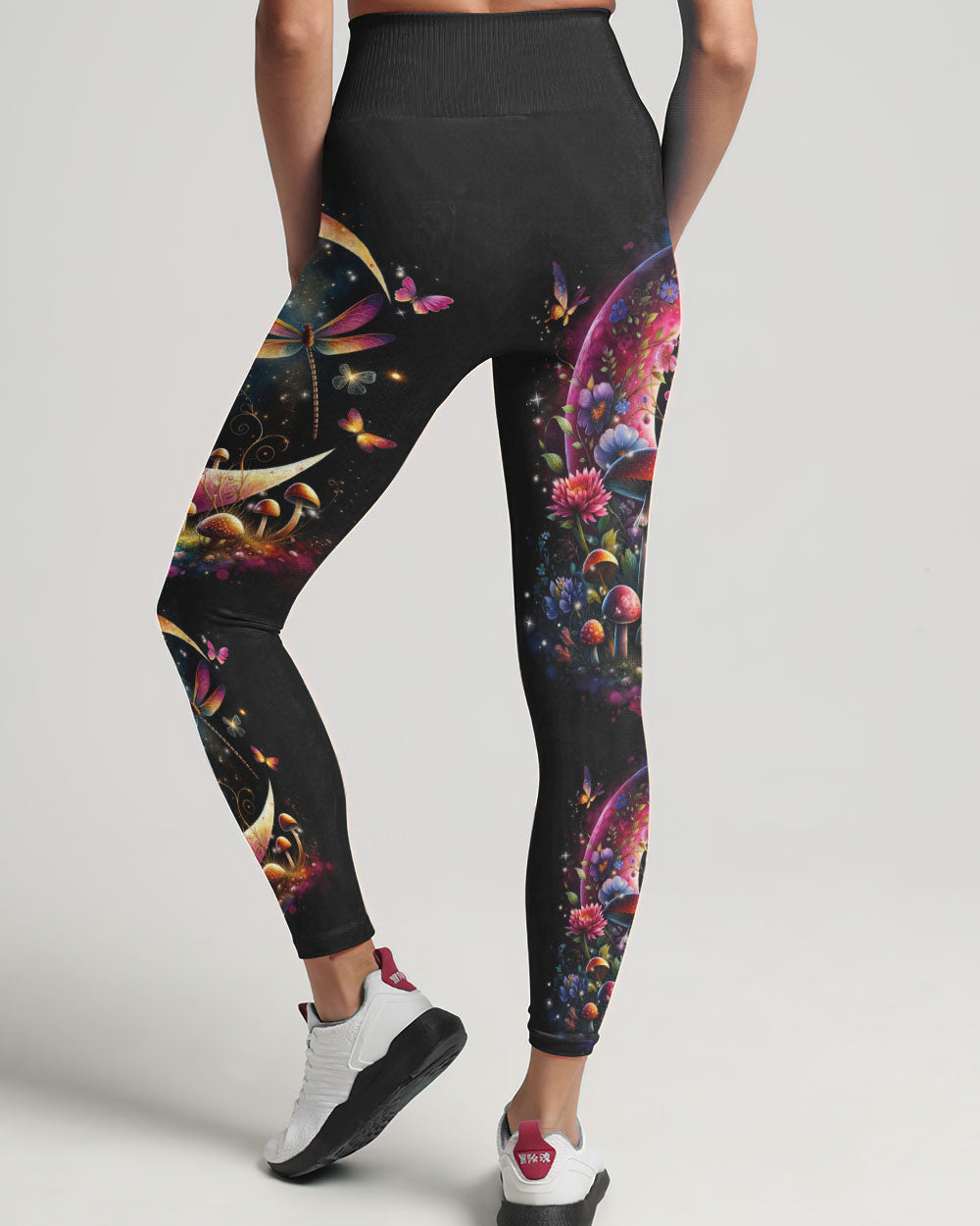 JUST BREATHE DRAGONFLY CRESCENT MOON ALL OVER PRINT - TLNZ0712234