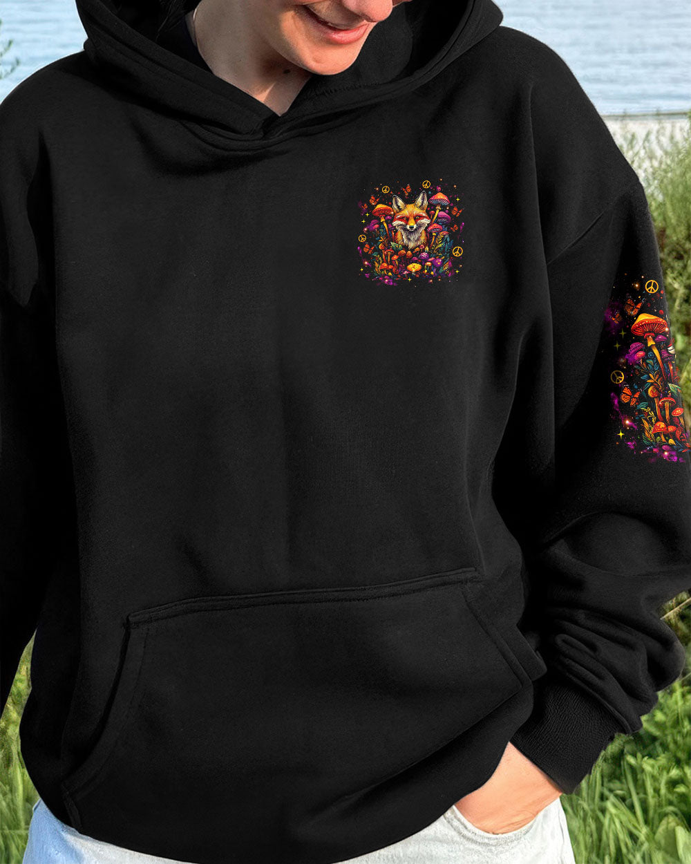 WILD LIKE A FOX FREE LIKE A HIPPIE ALL OVER PRINT -  TLNZ0807252
