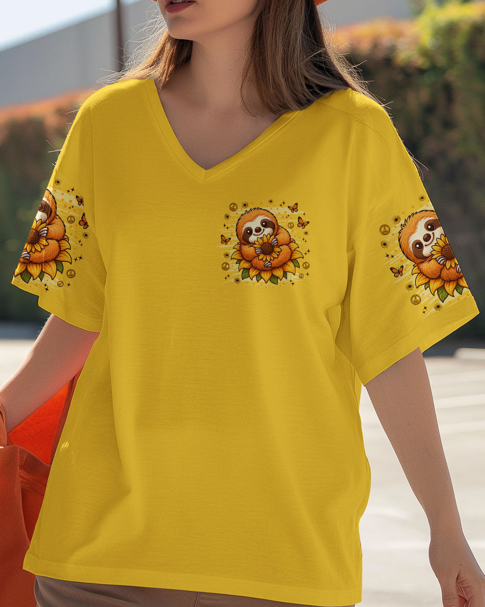 JUST BREATHE SLOTH SUNFLOWER ALL OVER PRINT - TLNZ0809253