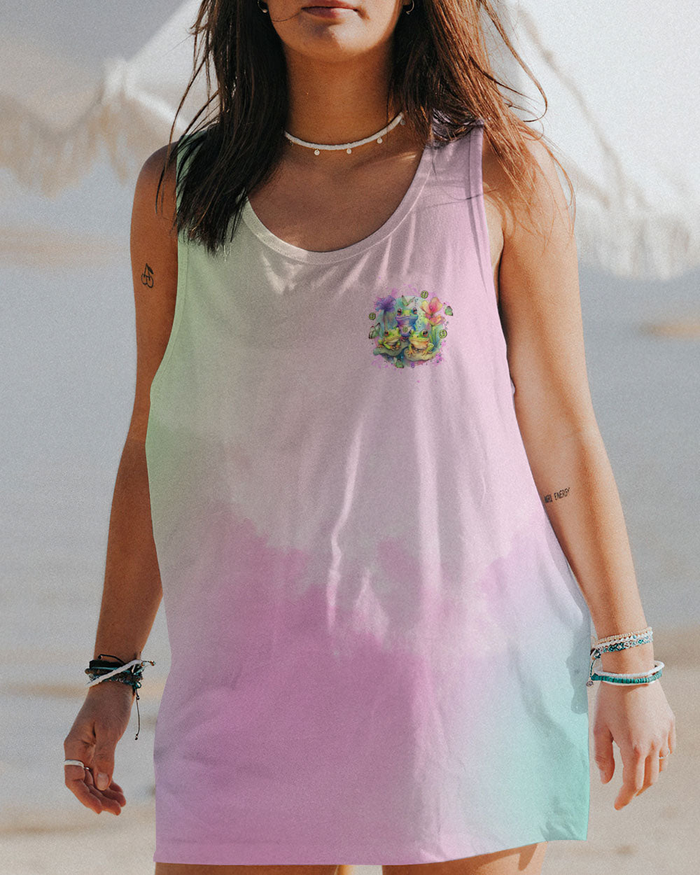 BE YOU THE WORLD WILL ADJUST FROG ALL OVER PRINT - TLNZ0812231