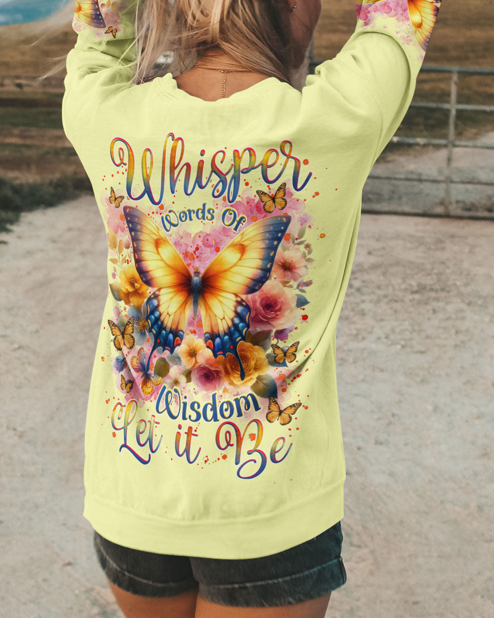 WHISPER WORDS OF WISDOM BUTTERFLY ALL OVER PRINT - TLNZ0907244
