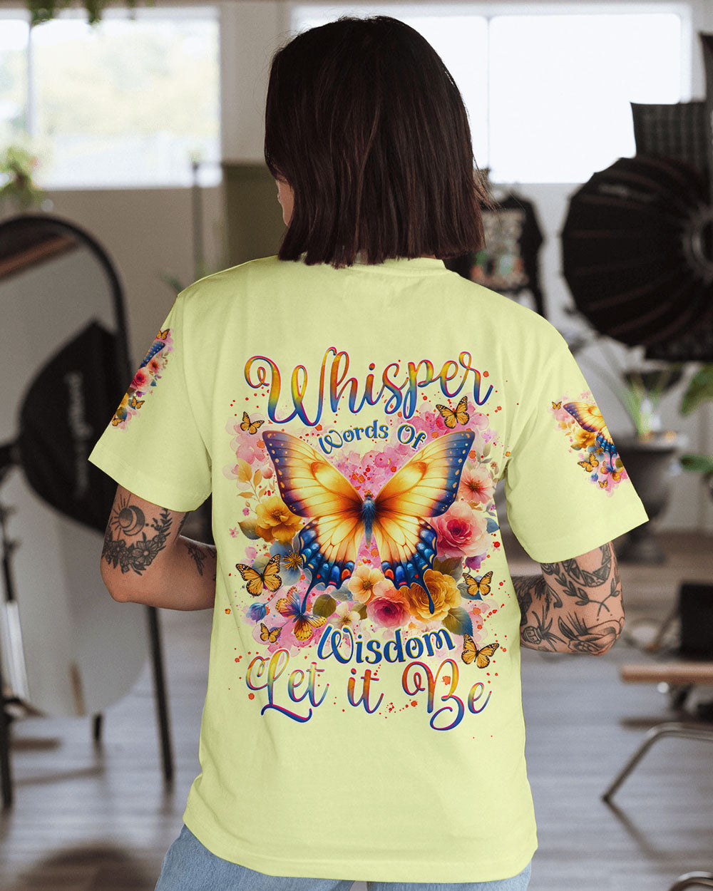 WHISPER WORDS OF WISDOM BUTTERFLY ALL OVER PRINT - TLNZ0907244