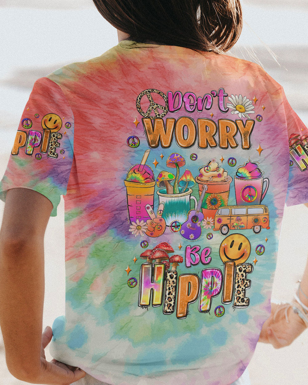 DON'T WORRY BE HIPPIE ALL OVER PRINT - TLNZ0908232