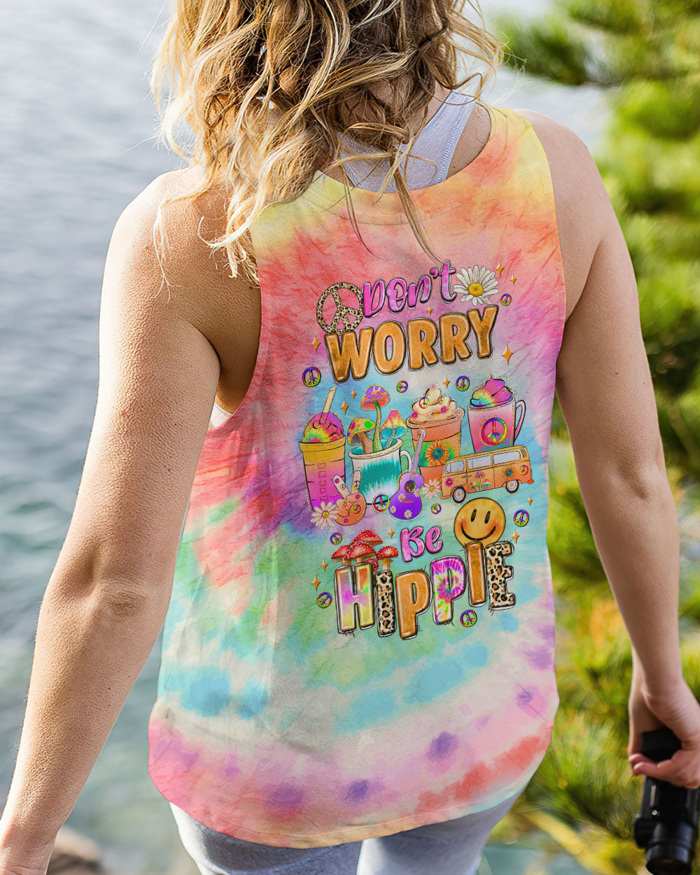 DON'T WORRY BE HIPPIE ALL OVER PRINT - TLNZ0908232