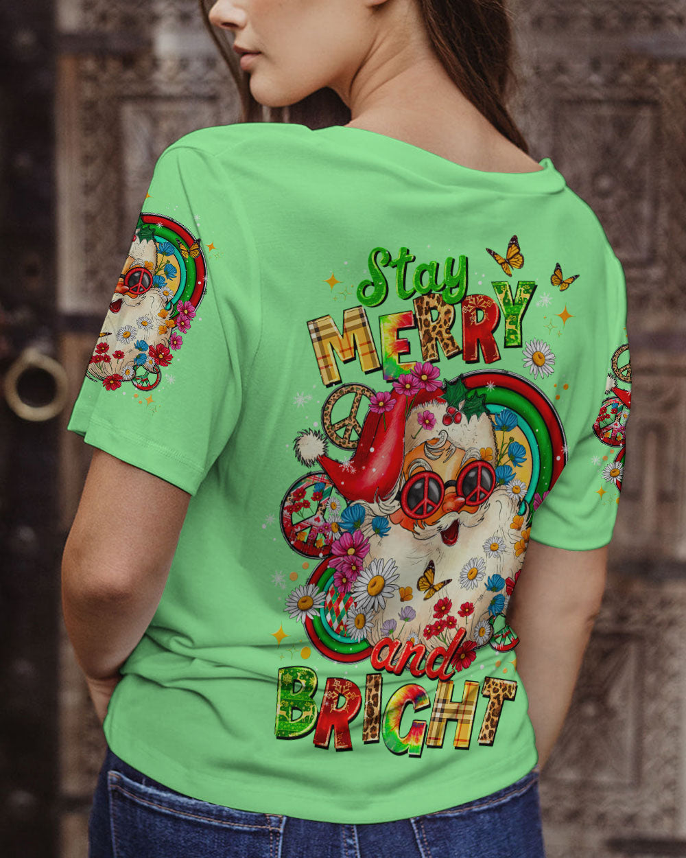 STAY MERRY AND BRIGHT CHRISTMAS ALL OVER PRINT - TLNZ0909233
