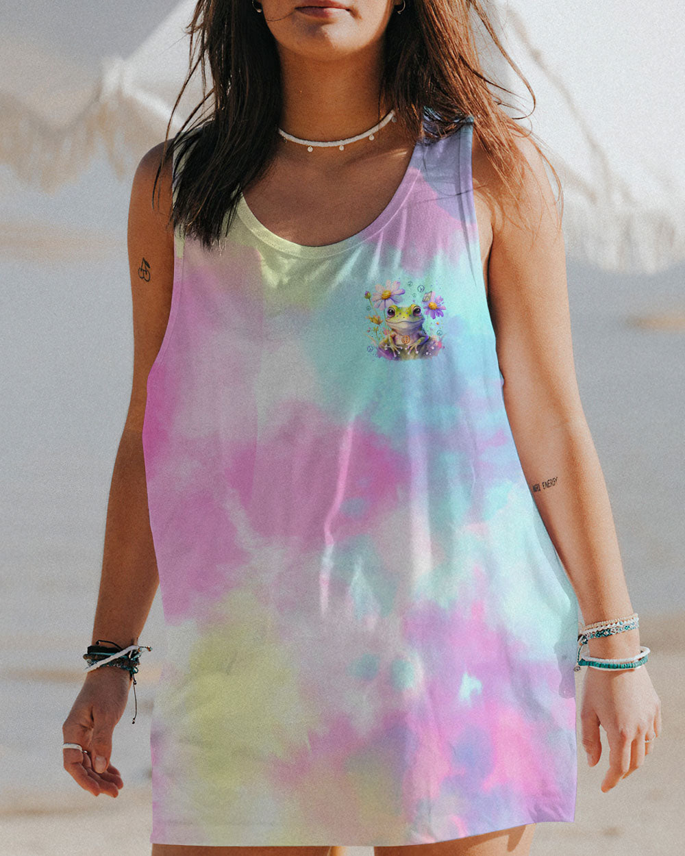 BE YOU THE WORLD WILL ADJUST FROG ALL OVER PRINT - TLNZ0912234