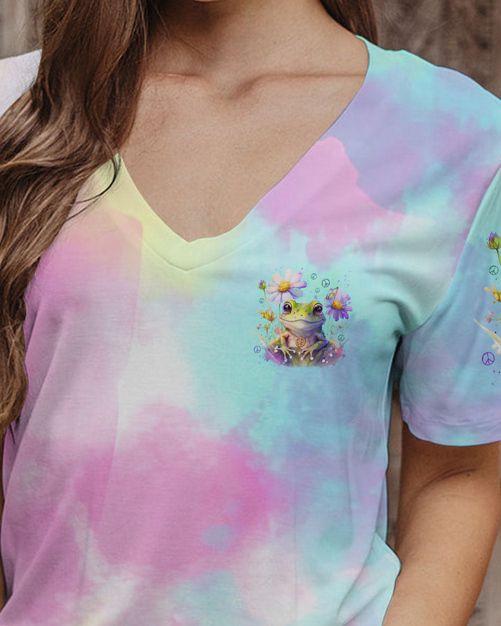 BE YOU THE WORLD WILL ADJUST FROG ALL OVER PRINT - TLNZ0912234