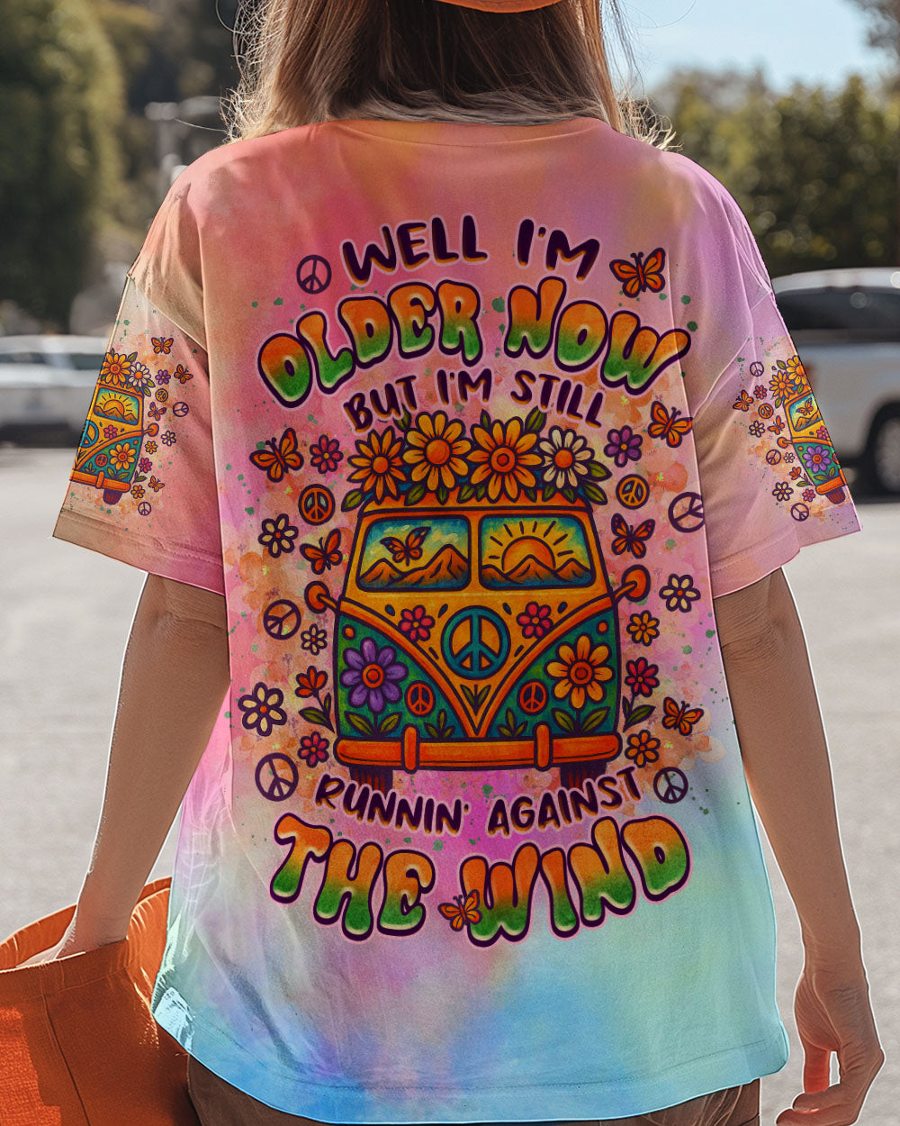 RUNNING AGAINST THE WIND CAR TIE DYE ALL OVER PRINT  - TLNZ1004253