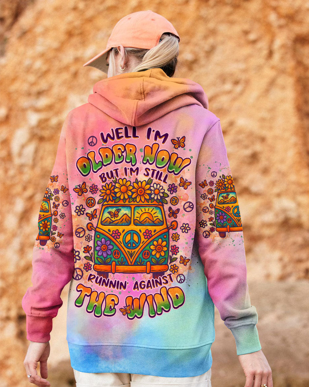 RUNNING AGAINST THE WIND CAR TIE DYE ALL OVER PRINT  - TLNZ1004253