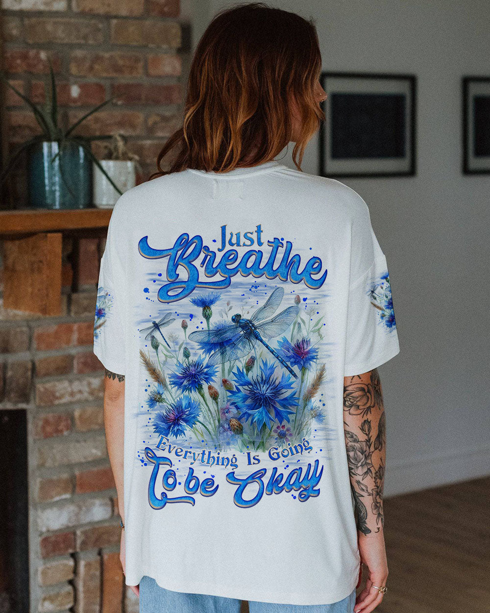 JUST BREATHE DRAGONFLY ALL OVER PRINT - TLNZ1008242
