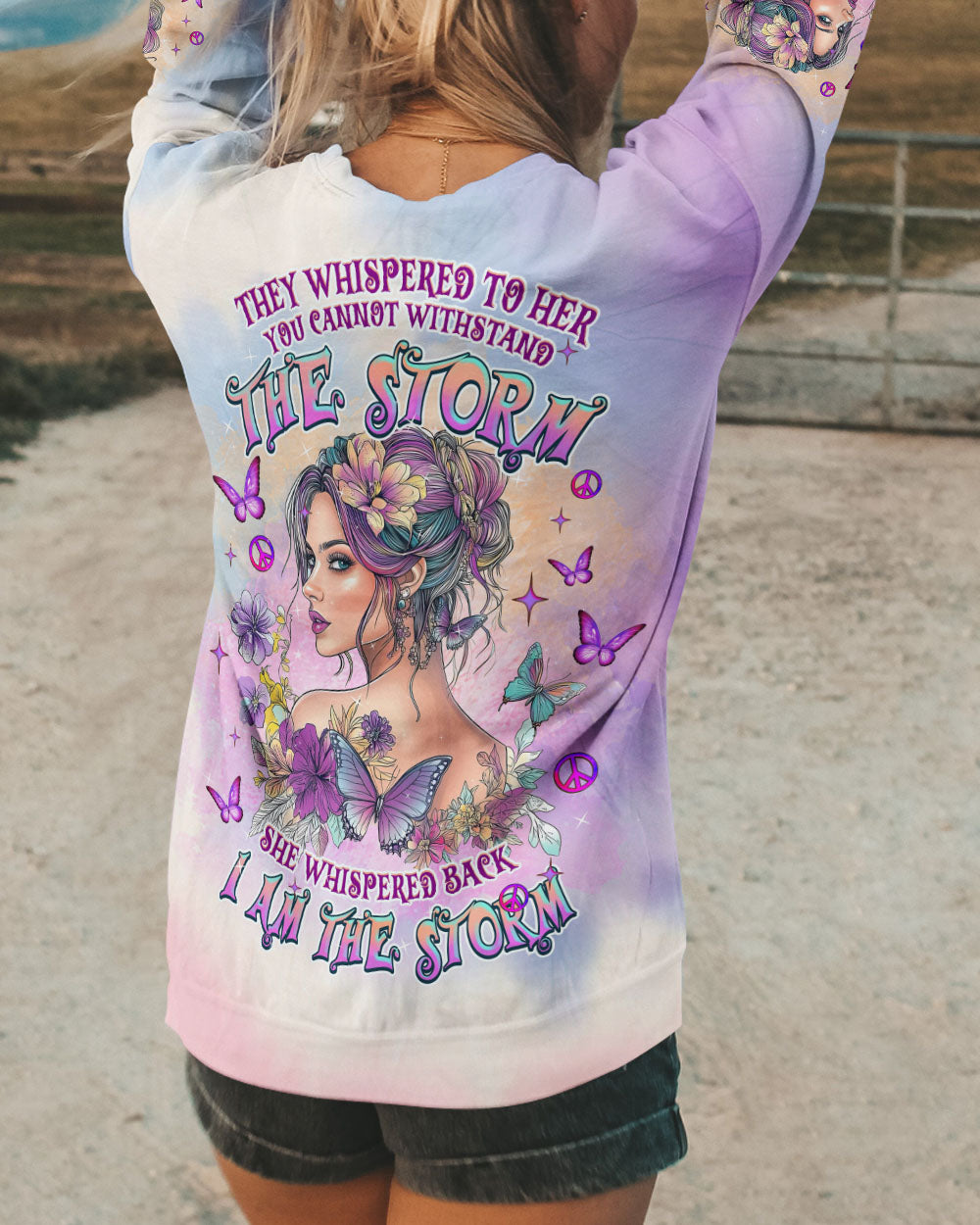 I AM THE STORM HIPPIE GIRL ALL OVER PRINT - TLNZ1103254