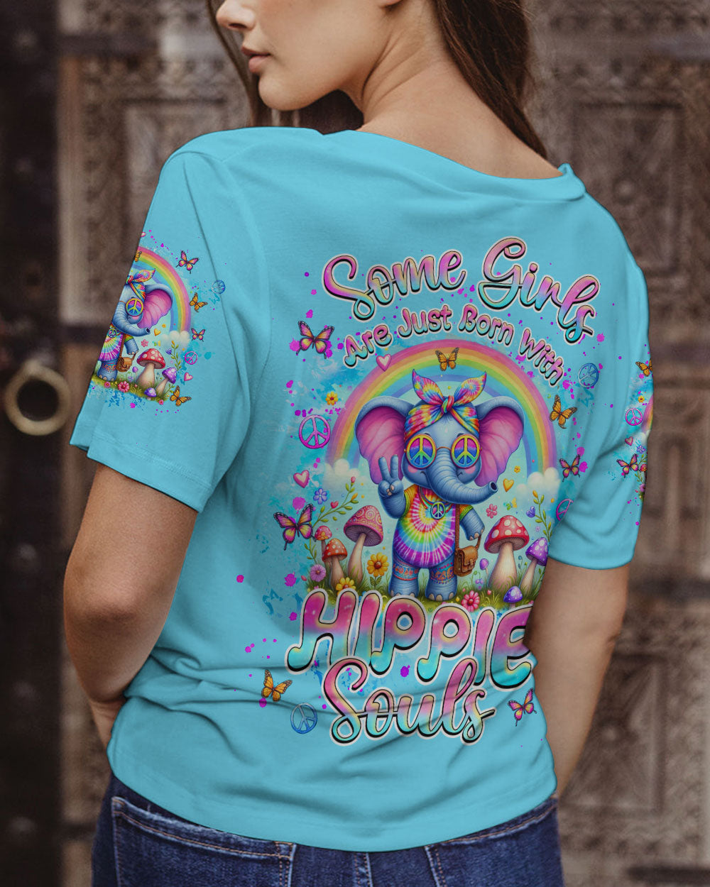 SOME GIRLS ARE JUST BORN ELEPHANT ALL OVER PRINT - TLNZ1106244