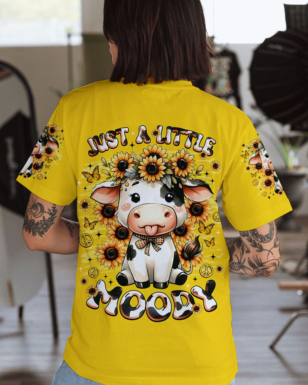 JUST A LITTLE MOODY COW ALL OVER PRINT - TLNZ1108253