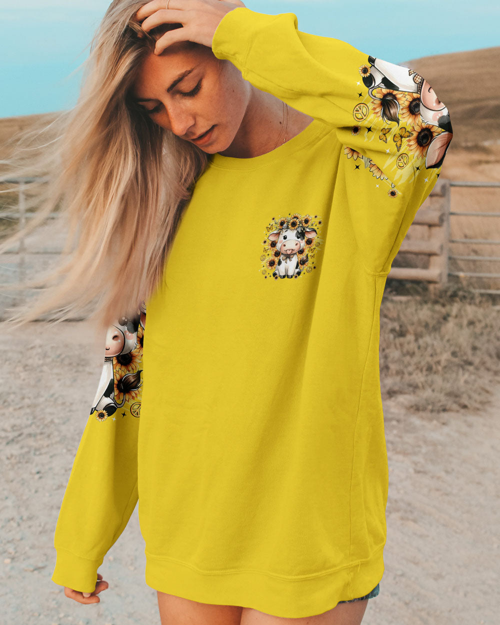 JUST A LITTLE MOODY COW ALL OVER PRINT - TLNZ1108253