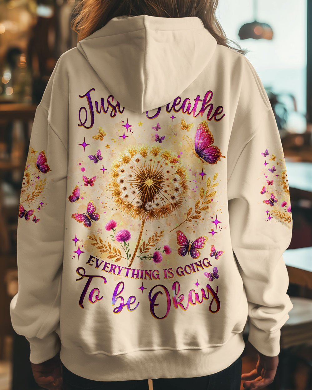 JUST BREATHE DANDELION ALL OVER PRINT  - TLNZ1110244