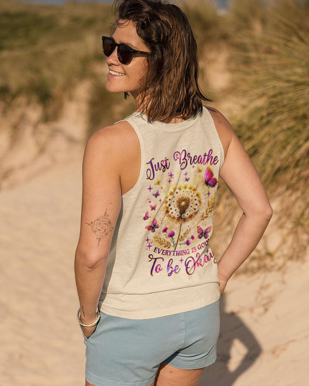 JUST BREATHE DANDELION ALL OVER PRINT  - TLNZ1110244