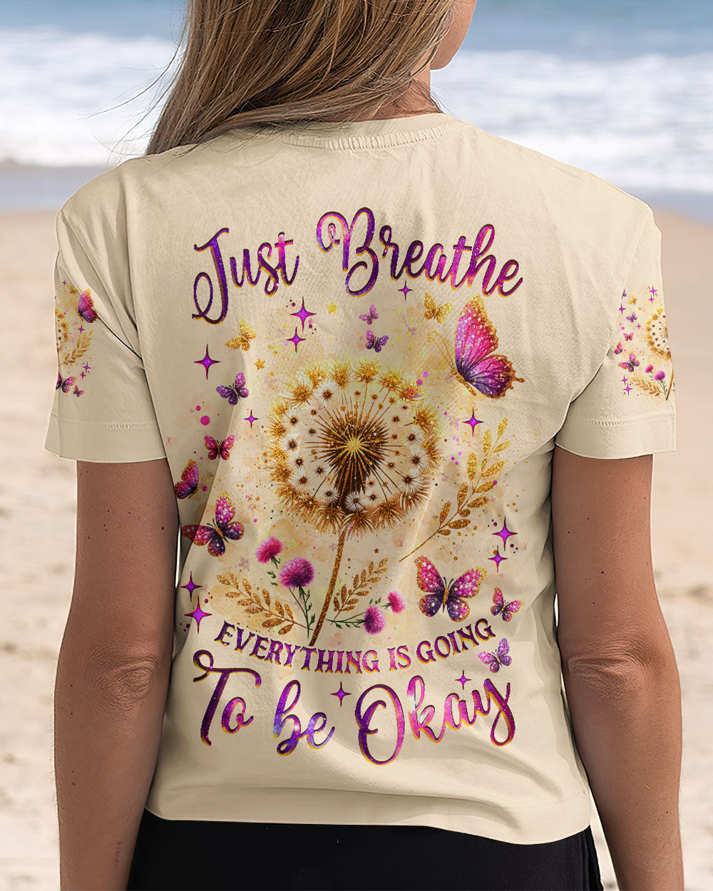 JUST BREATHE DANDELION ALL OVER PRINT  - TLNZ1110244