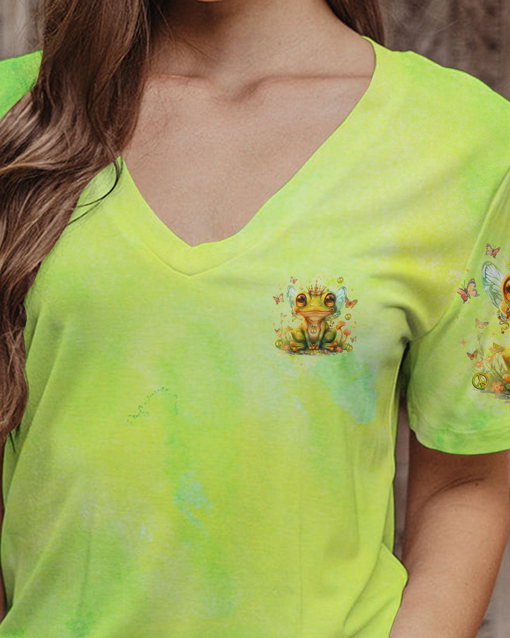 BE YOU THE WORLD WILL ADJUST FROG ALL OVER PRINT - TLNZ1204241