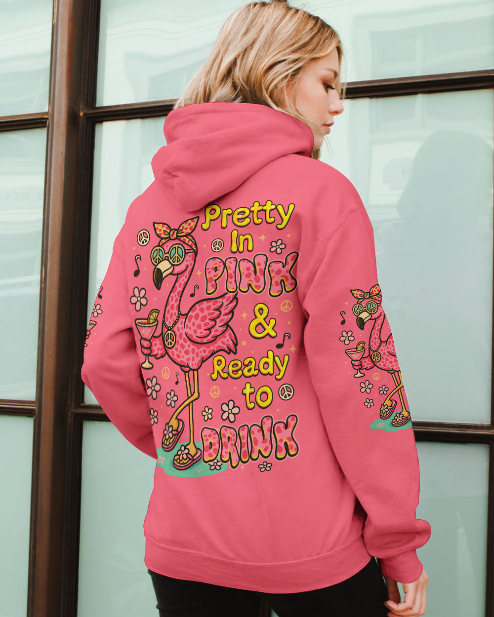 PRETTY IN PINK FLAMINGO LEOPARD ALL OVER PRINT - TLNZ1205251