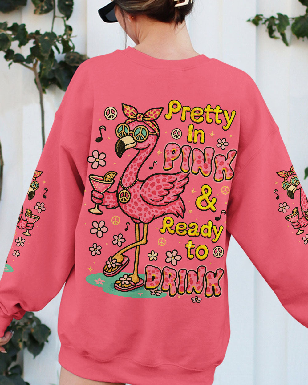 PRETTY IN PINK FLAMINGO LEOPARD ALL OVER PRINT - TLNZ1205251