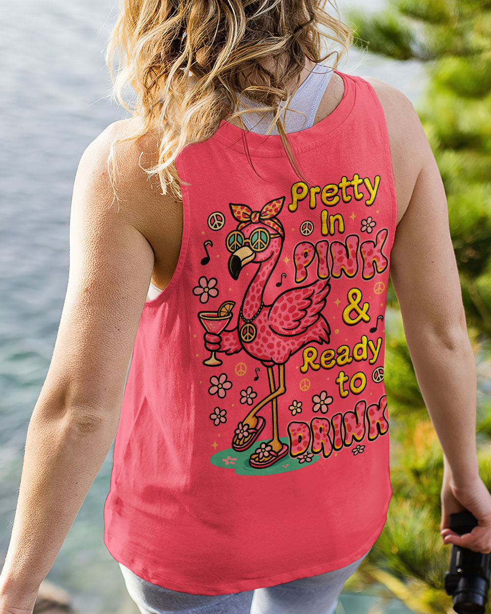 PRETTY IN PINK FLAMINGO LEOPARD ALL OVER PRINT - TLNZ1205251