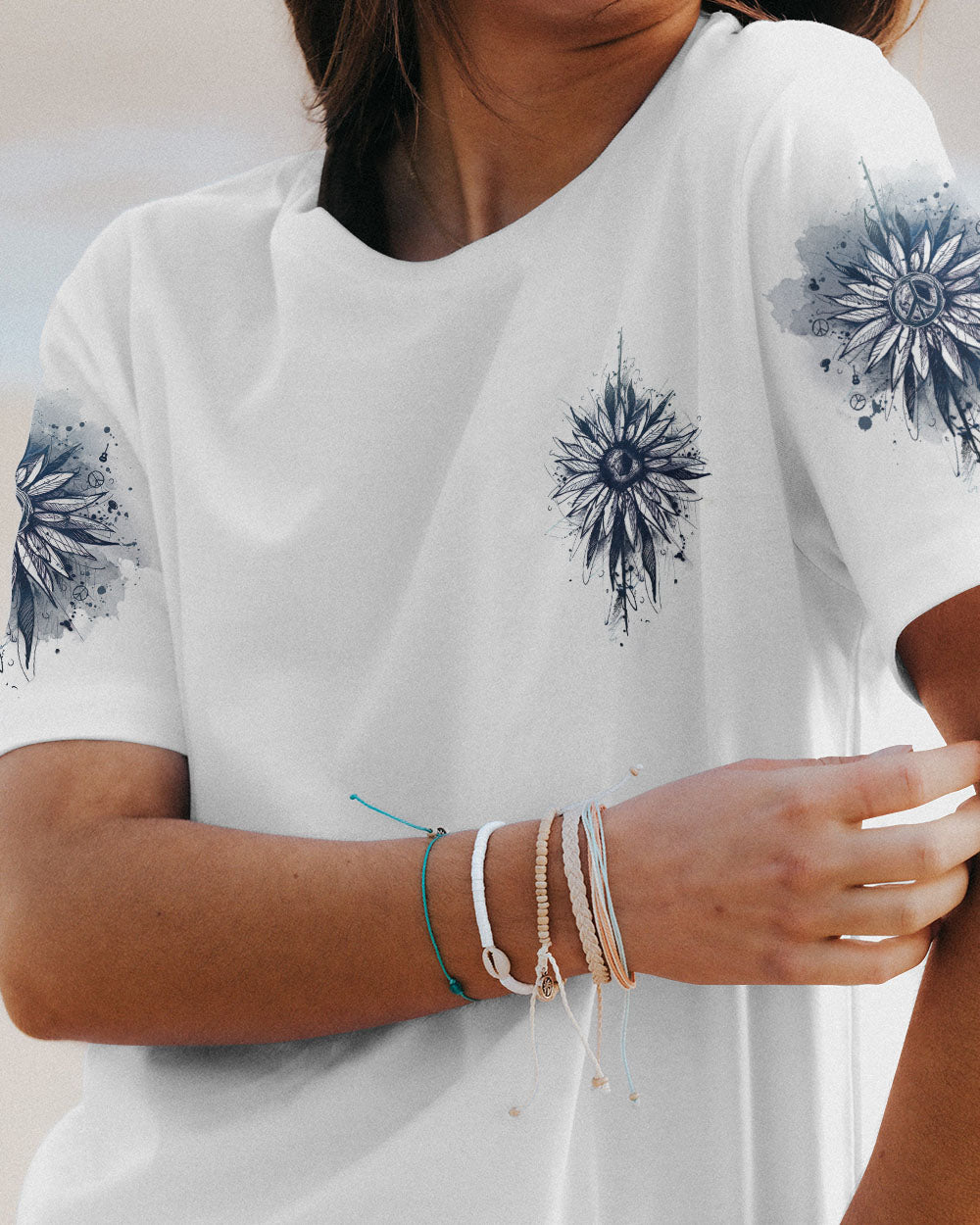 PEACE Y'ALL SUNFLOWER ALL OVER PRINT - TLNZ1206232