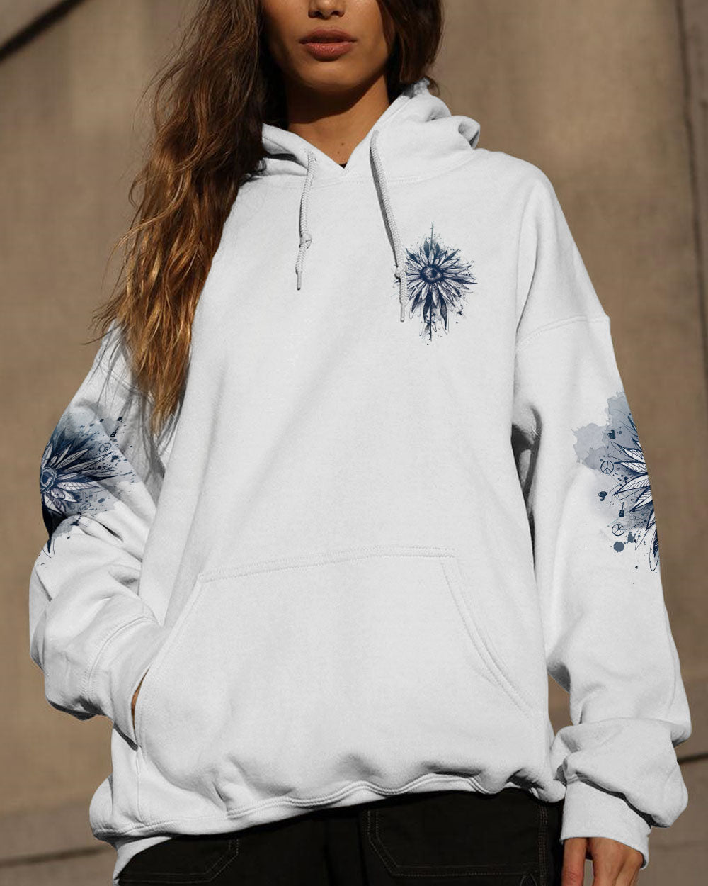 PEACE Y'ALL SUNFLOWER ALL OVER PRINT - TLNZ1206232