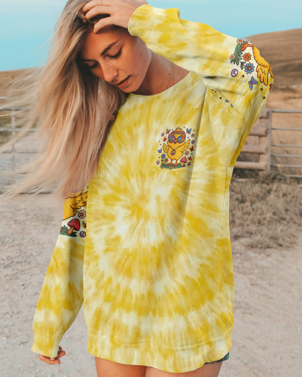 HIPPIE CHICK ALL OVER PRINT - TLNZ1208254