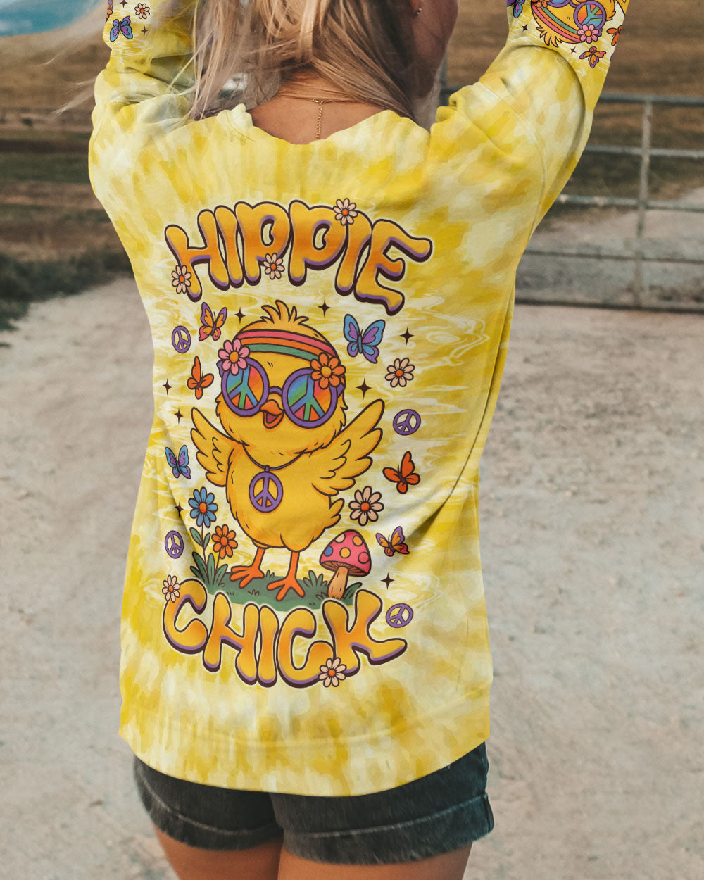 HIPPIE CHICK ALL OVER PRINT - TLNZ1208254