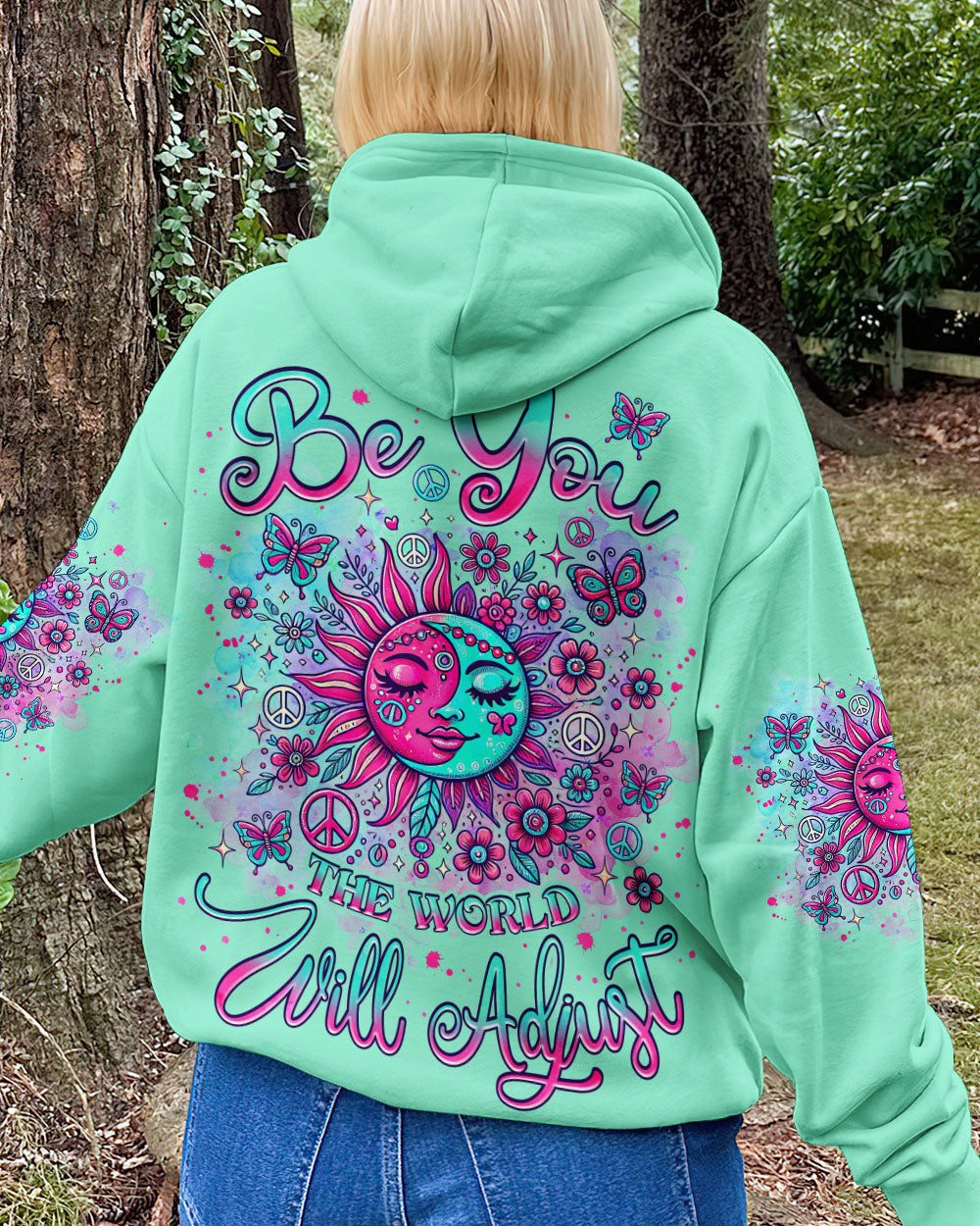 BE YOU THE WORLD WILL ADJUST SUN MOON ALL OVER PRINT  - TLNZ1302253