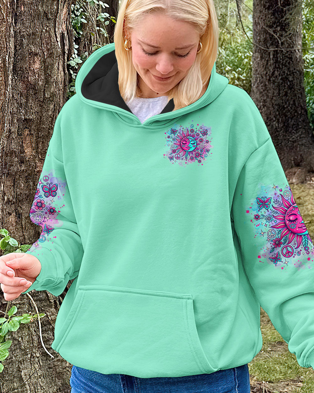 BE YOU THE WORLD WILL ADJUST SUN MOON ALL OVER PRINT  - TLNZ1302253
