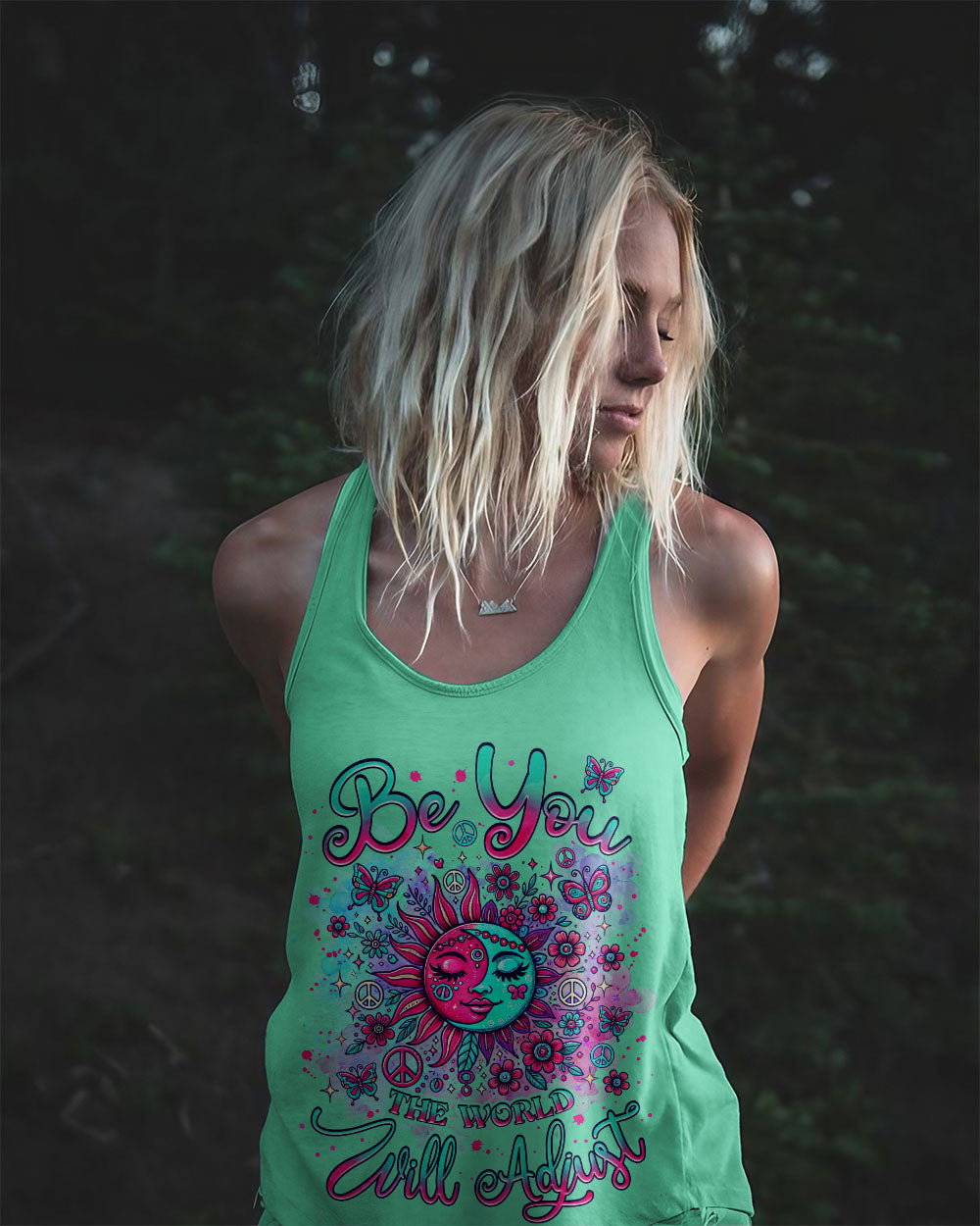 BE YOU THE WORLD WILL ADJUST SUN MOON ALL OVER PRINT  - TLNZ1302253