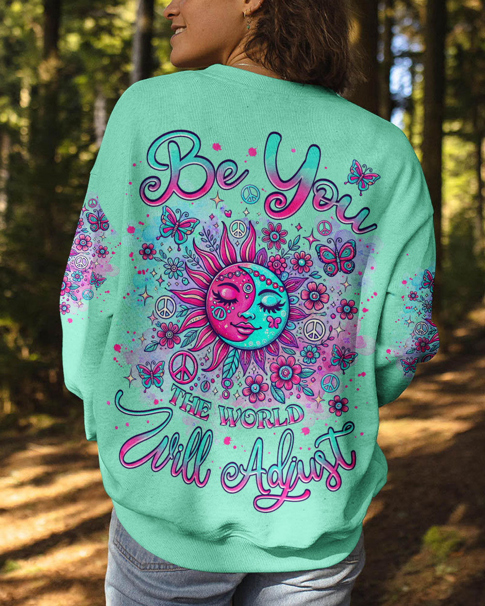 BE YOU THE WORLD WILL ADJUST SUN MOON ALL OVER PRINT  - TLNZ1302253