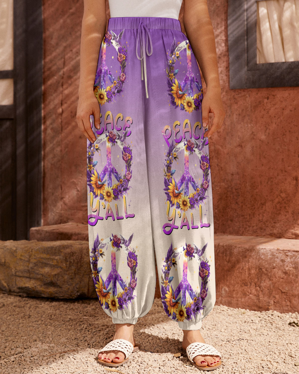 PEACE Y'ALL FLORALS ALL OVER PRINT - TLNZ1306231