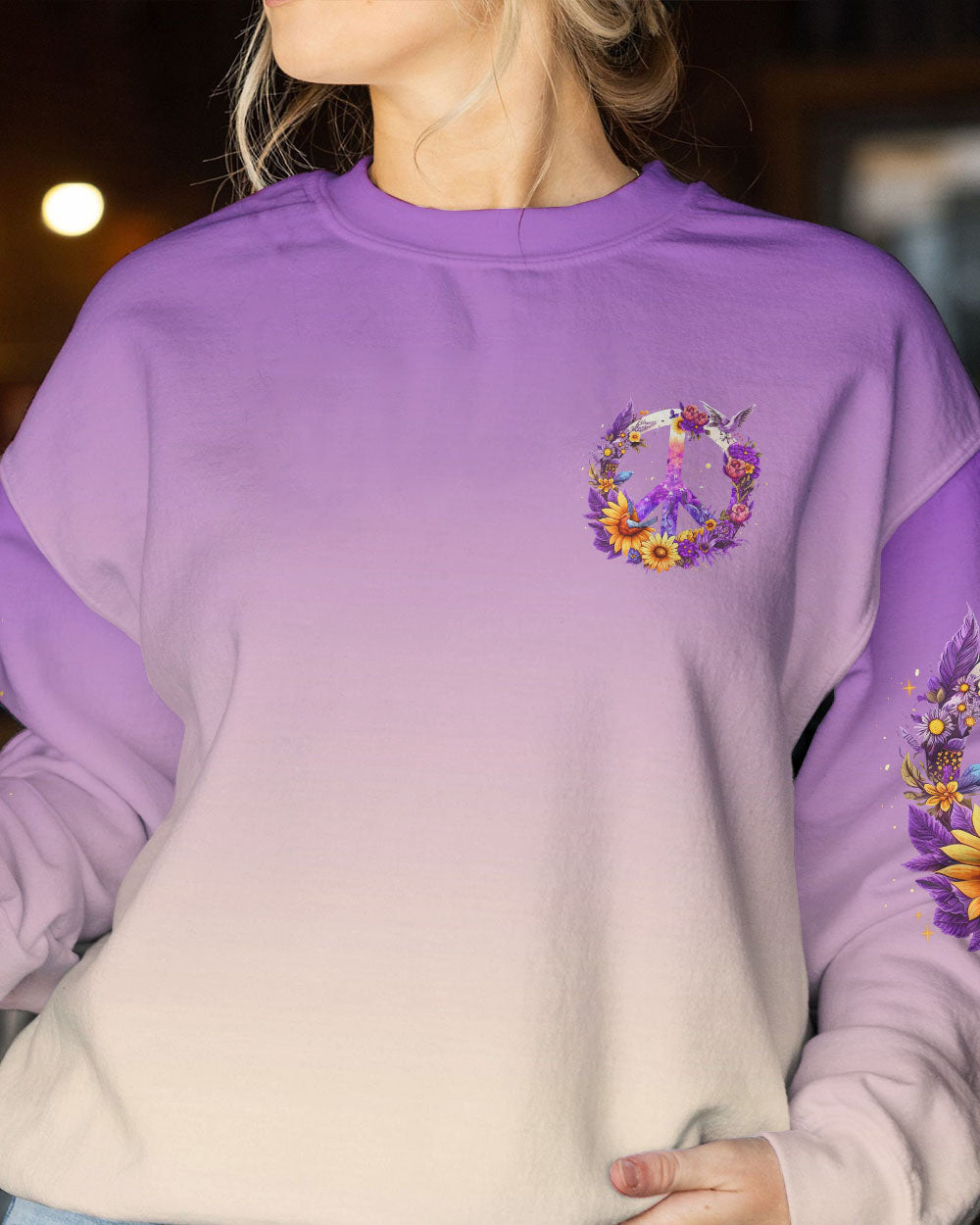 PEACE Y'ALL FLORALS ALL OVER PRINT - TLNZ1306231
