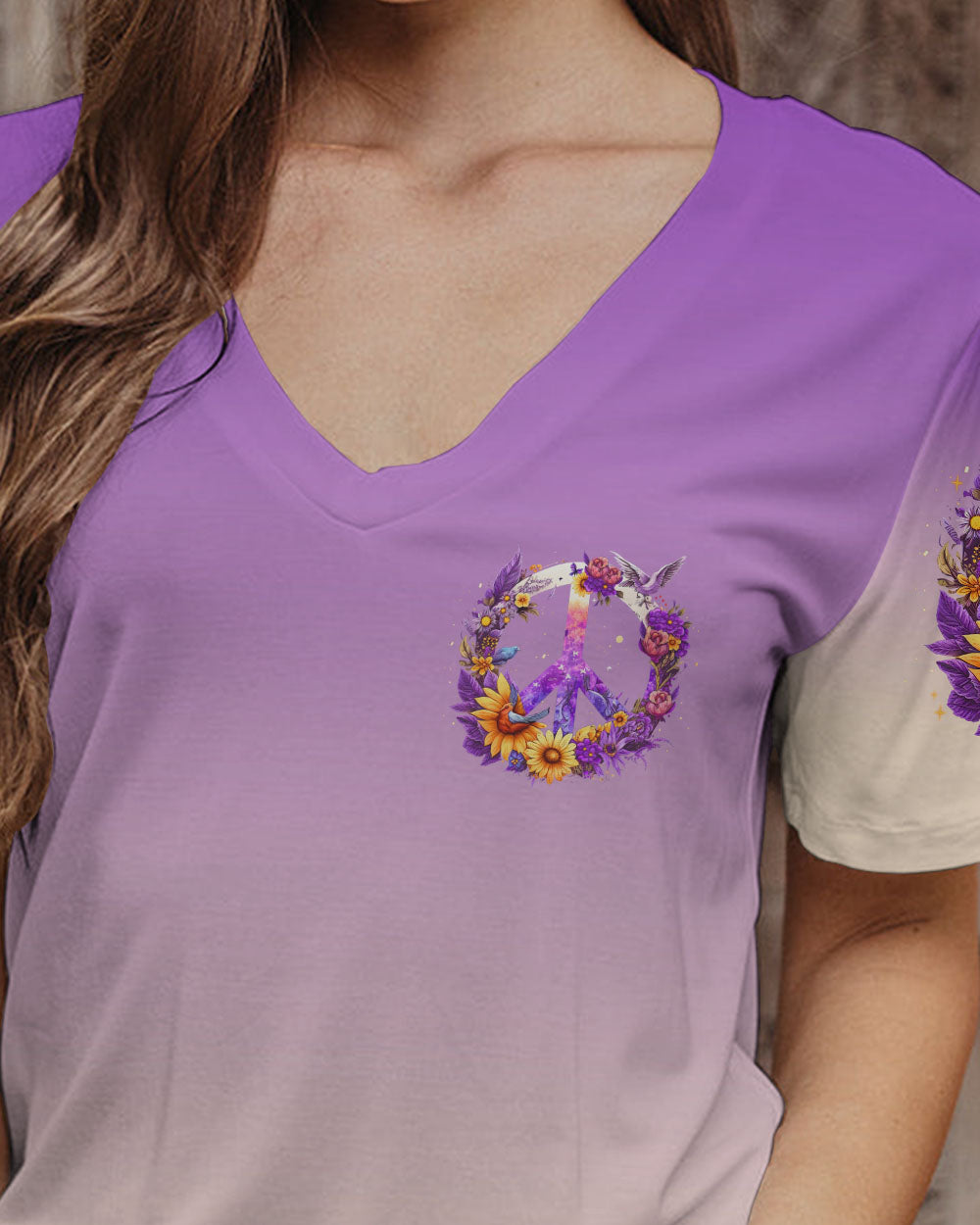 PEACE Y'ALL FLORALS ALL OVER PRINT - TLNZ1306231