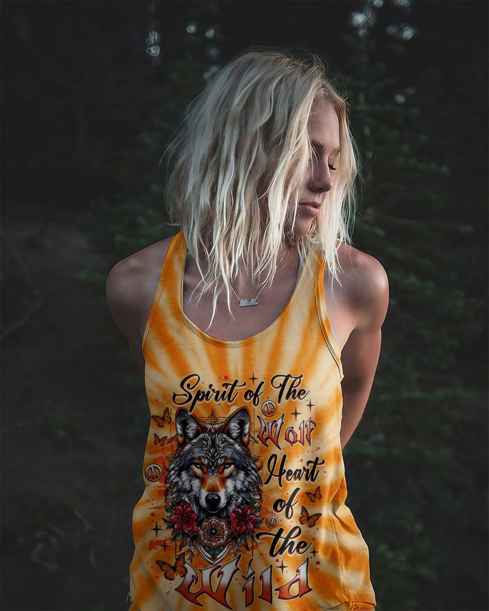 SPIRIT OF THE WOLF TIE DYE ALL OVER PRINT  - TLNZ1306252