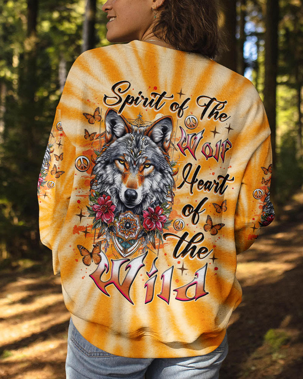 SPIRIT OF THE WOLF TIE DYE ALL OVER PRINT  - TLNZ1306252