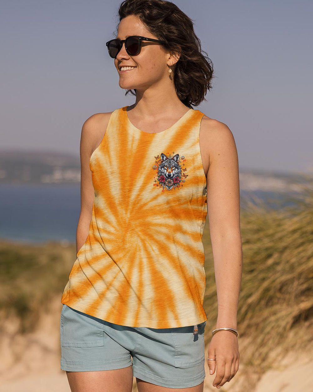 SPIRIT OF THE WOLF TIE DYE ALL OVER PRINT  - TLNZ1306252