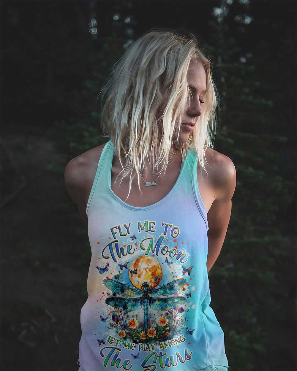 FLY ME TO THE MOON DRAGONFLY ALL OVER PRINT - TLNZ1307243