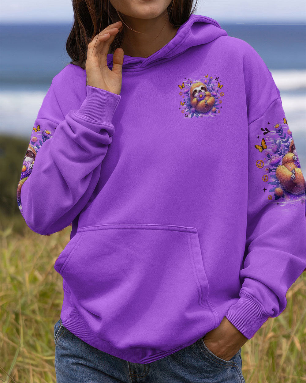 JUST BREATHE SLOTH ALL OVER PRINT - TLNZ1308253