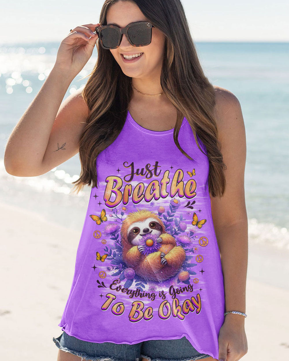 JUST BREATHE SLOTH ALL OVER PRINT - TLNZ1308253