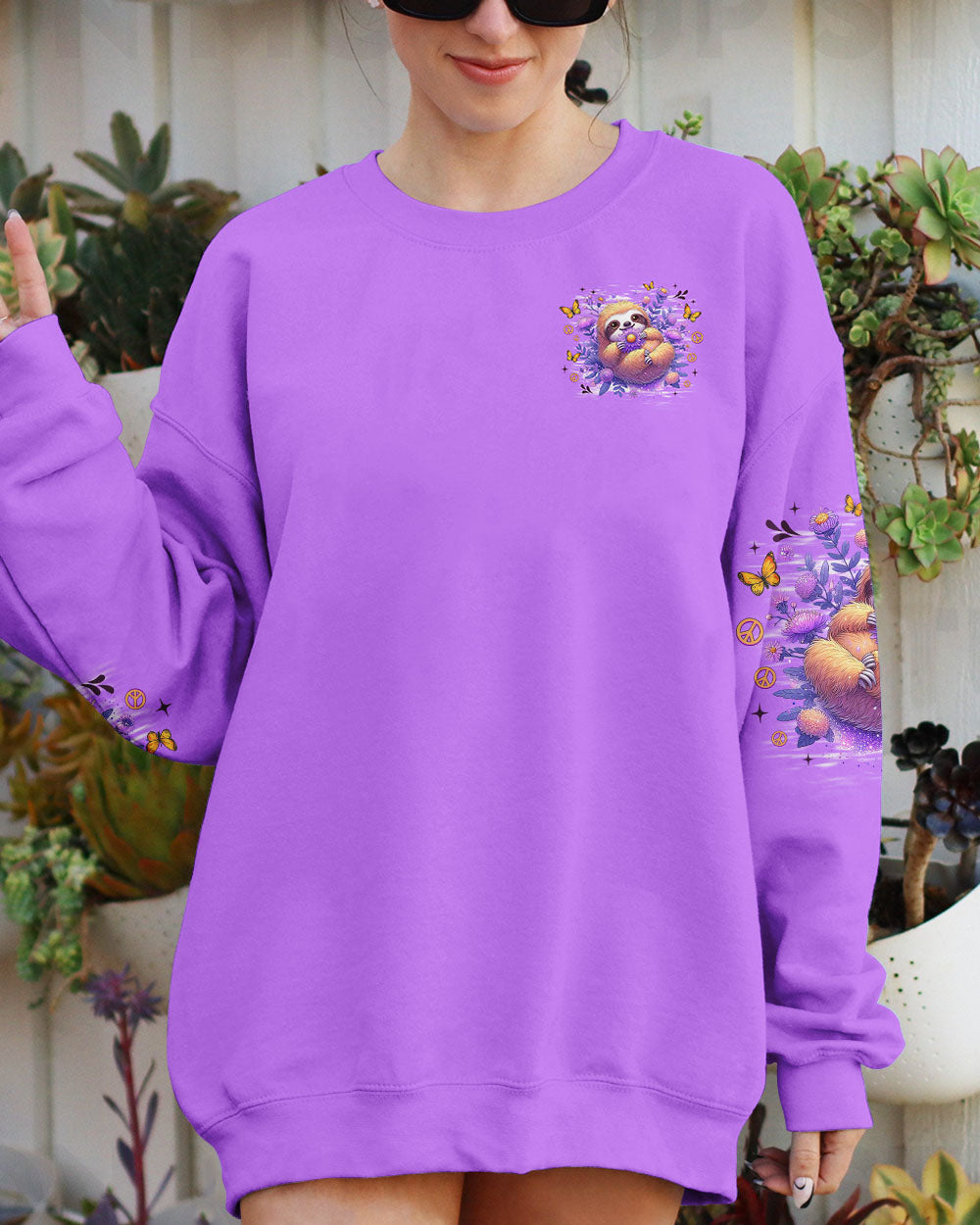 JUST BREATHE SLOTH ALL OVER PRINT - TLNZ1308253