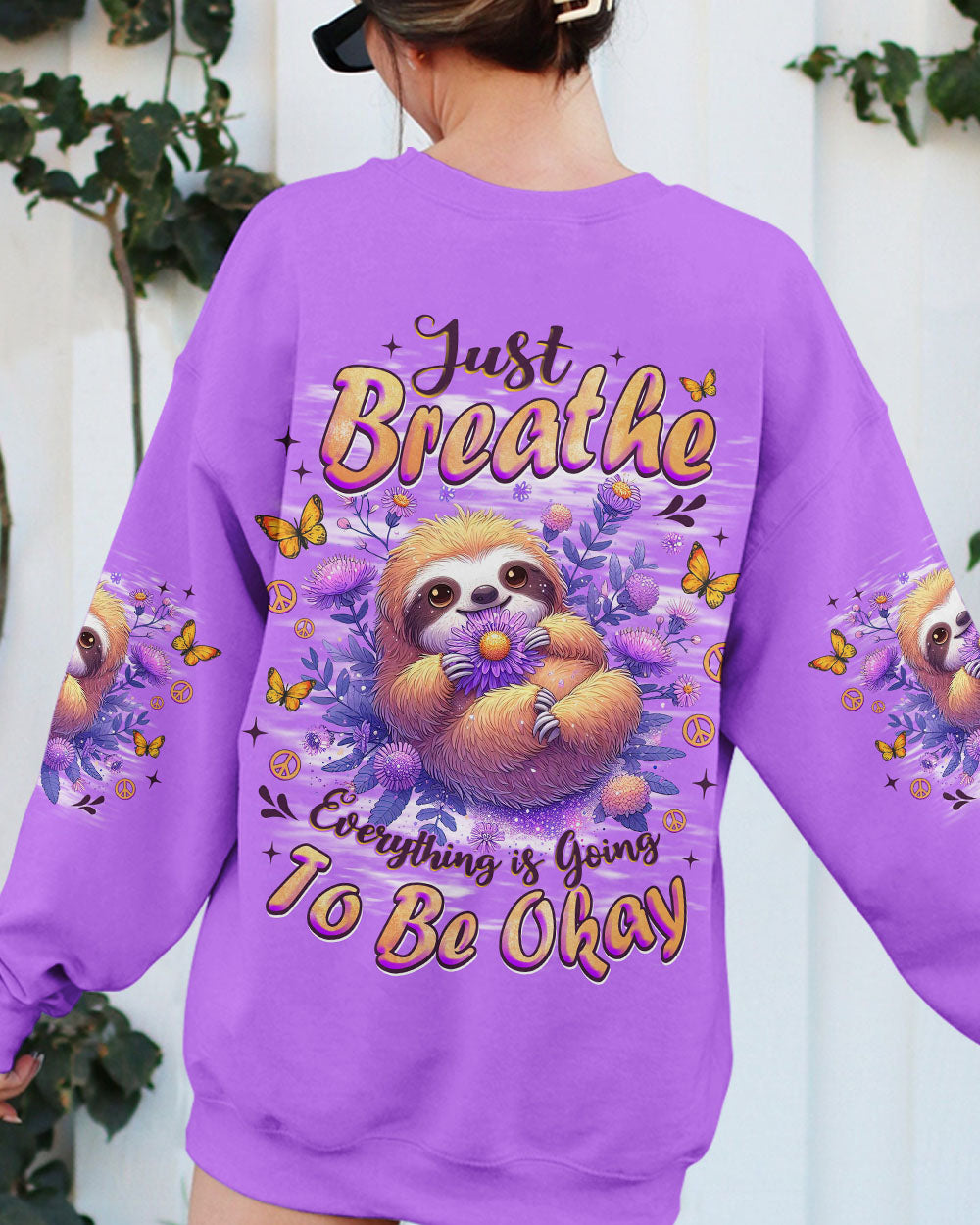 JUST BREATHE SLOTH ALL OVER PRINT - TLNZ1308253