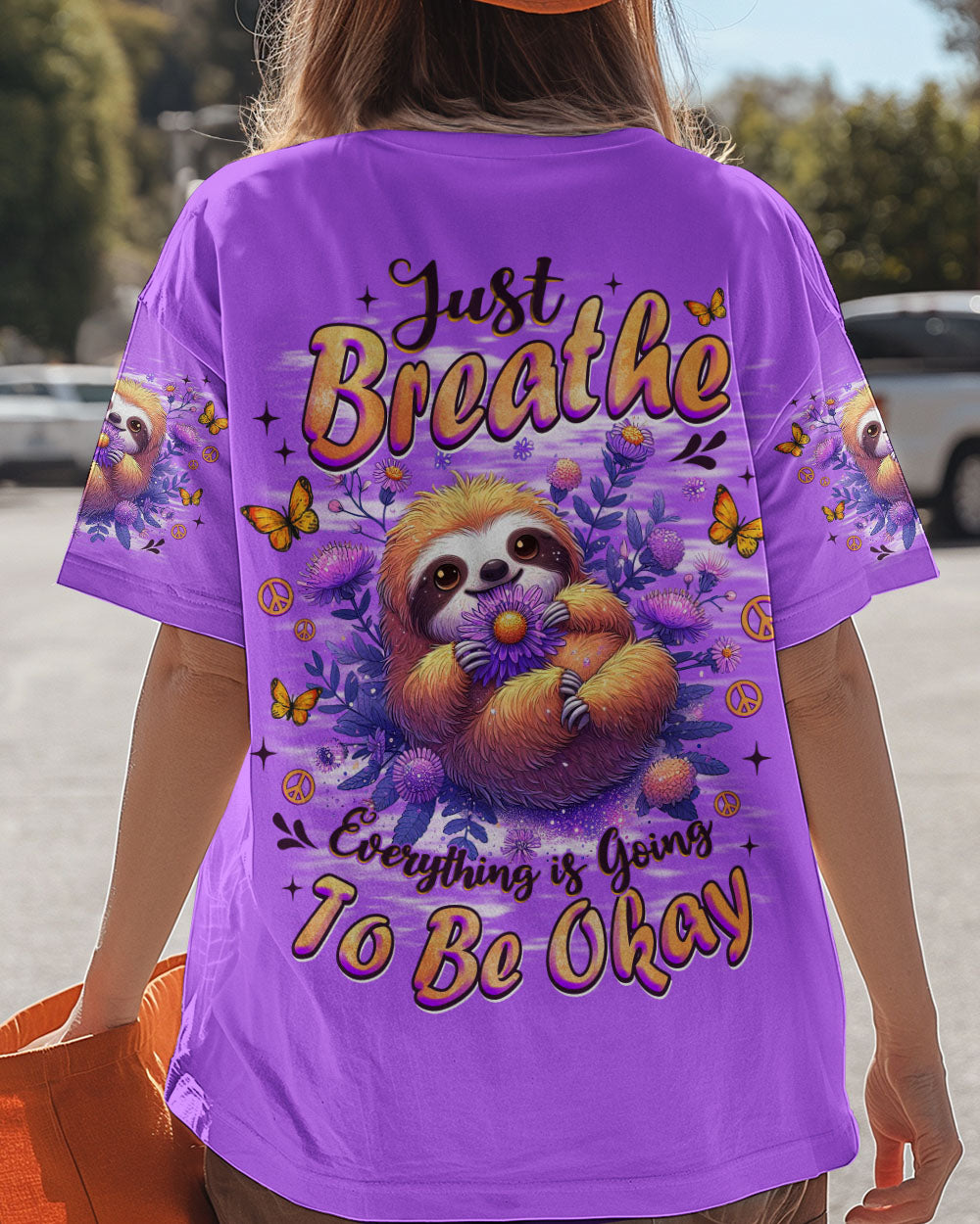 JUST BREATHE SLOTH ALL OVER PRINT - TLNZ1308253