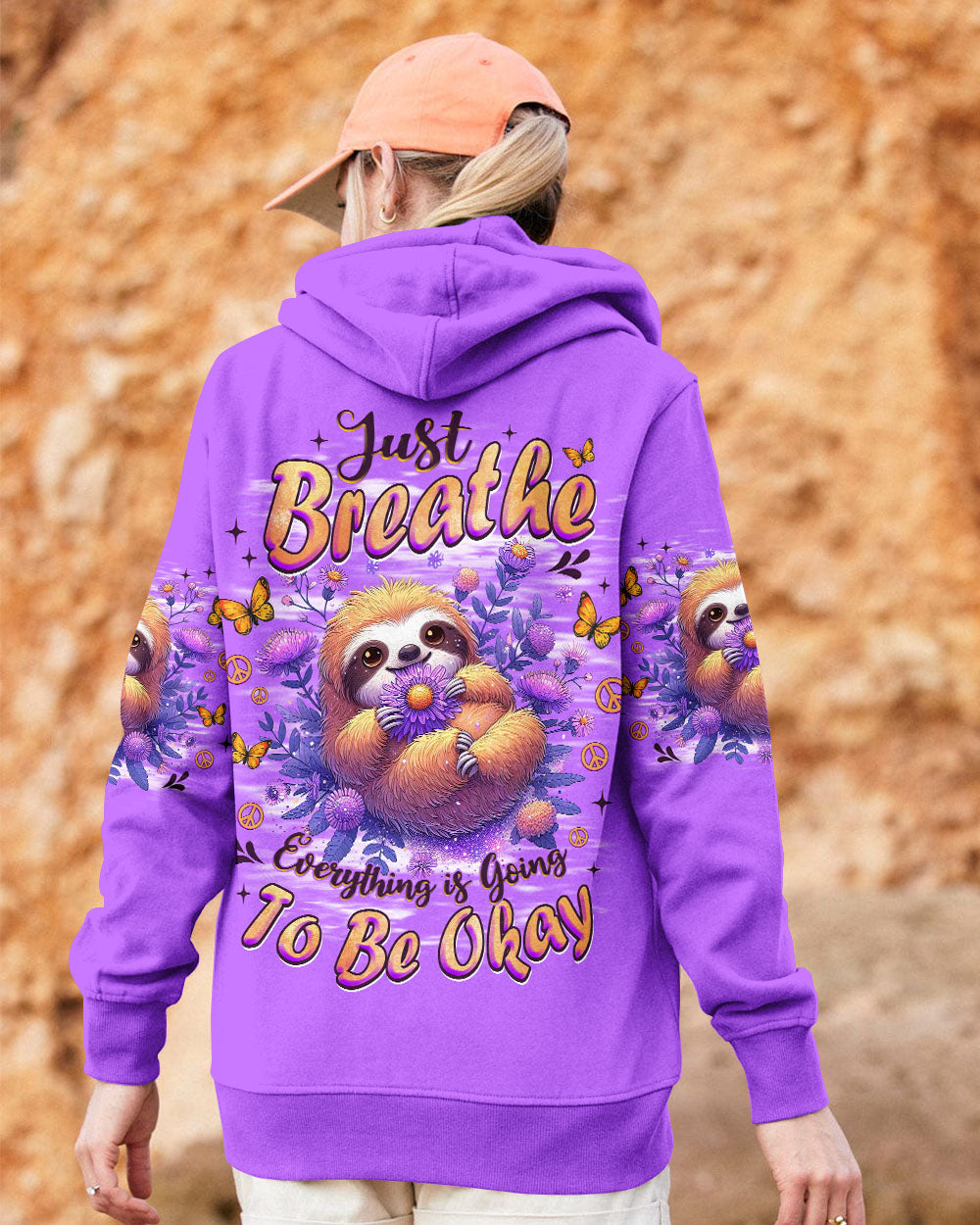 JUST BREATHE SLOTH ALL OVER PRINT - TLNZ1308253