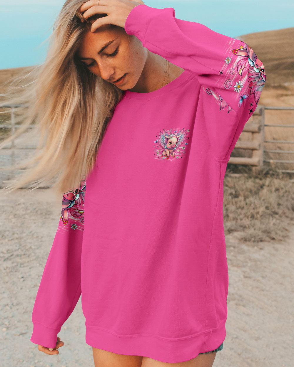 I BELIEVE THERE ARE ANGELS AMONG US PIG WINGS ALL OVER PRINT - TLNZ1309252