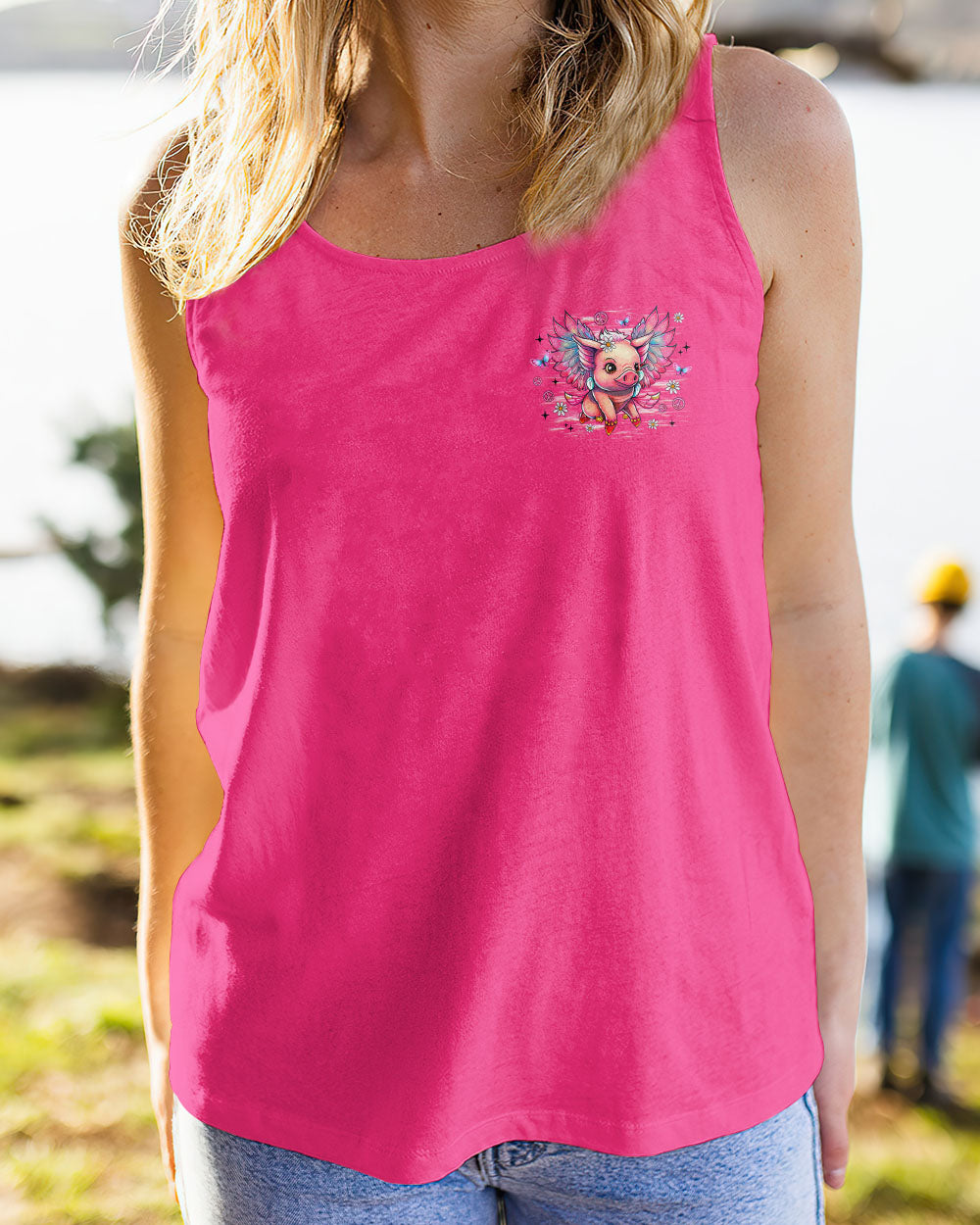 I BELIEVE THERE ARE ANGELS AMONG US PIG WINGS ALL OVER PRINT - TLNZ1309252