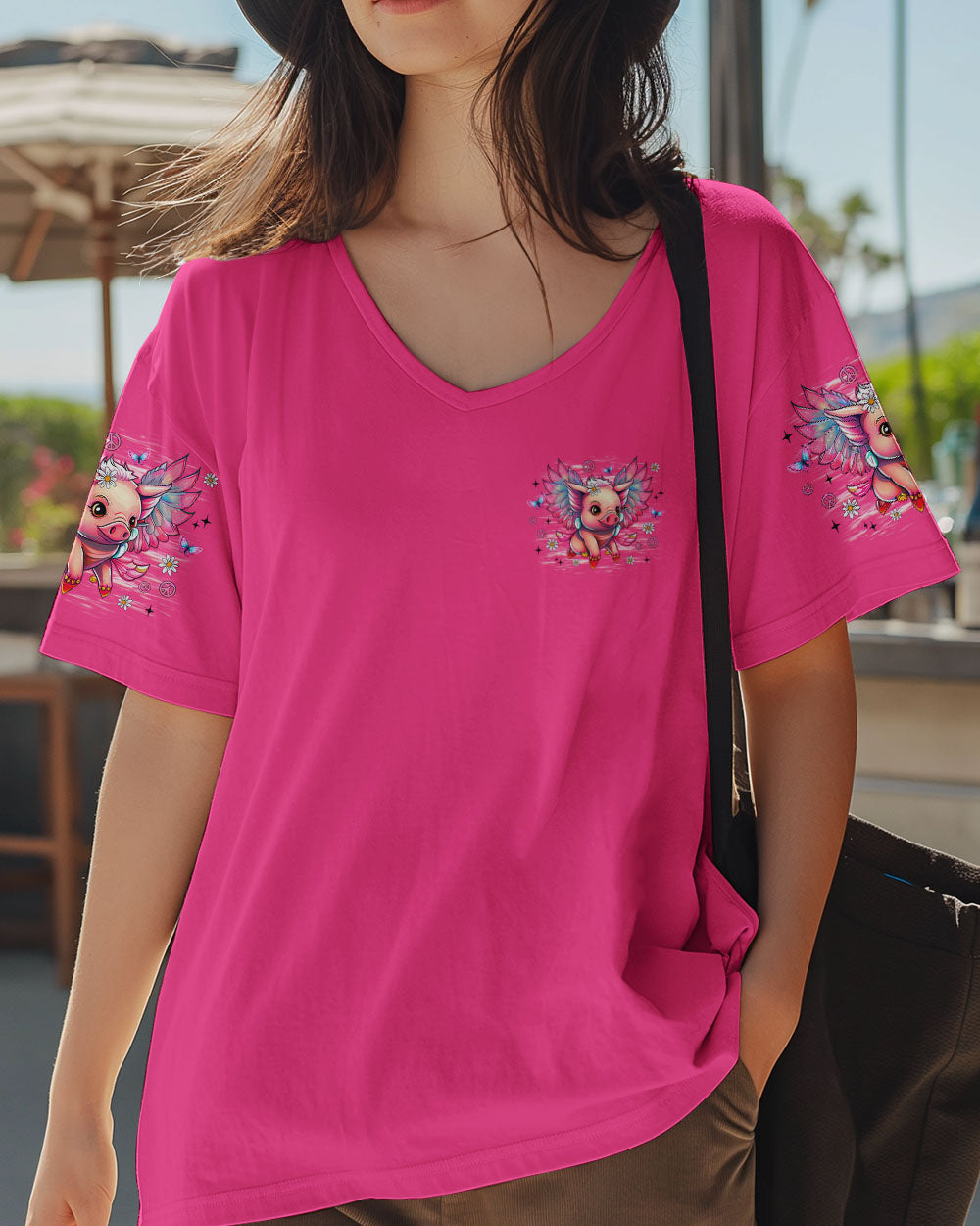 I BELIEVE THERE ARE ANGELS AMONG US PIG WINGS ALL OVER PRINT - TLNZ1309252